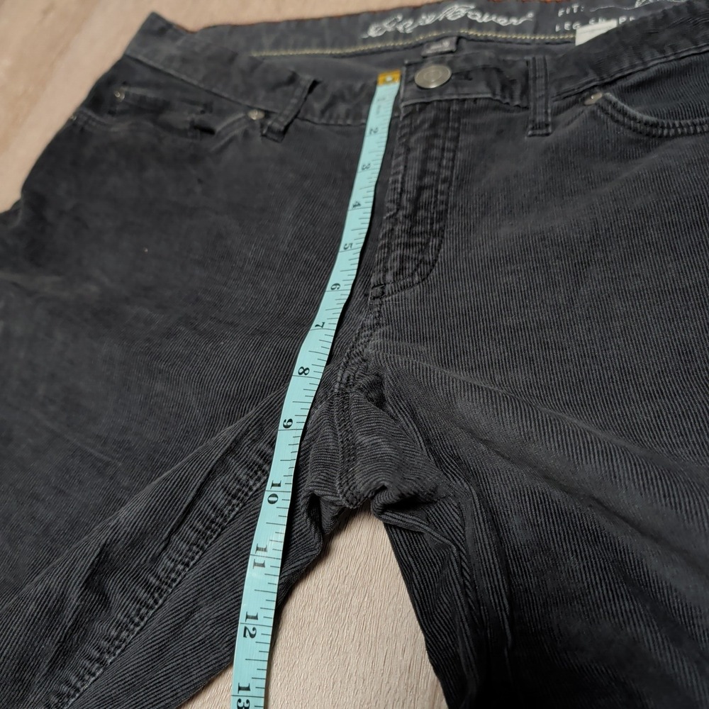 Eddie Bauer Womens 10 Boyfriend Corduroy Pants Charcoal Grey‎ Straight Leg 33x30 - Picture 5 of 7